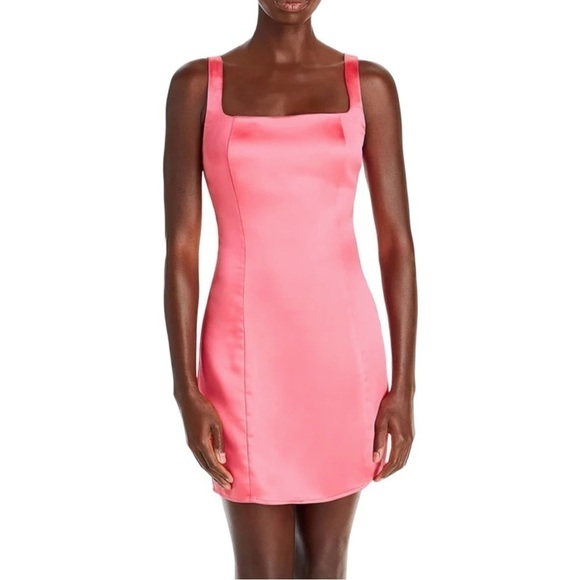 NWT Aqua X Bloomingdale's Small Pink Slip Dress - Picture 1 of 6
